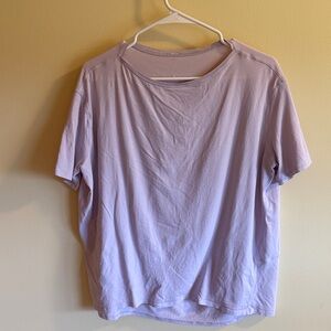 Lululemon Lavender Back in Action Tee